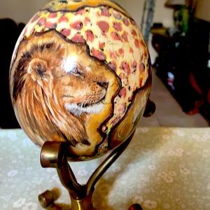 Hand Painted Ostrich Egg